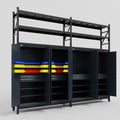 C22 Modular Cabinet System with Shelves - H3100mm x W3780mm