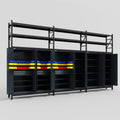 C222 Modular Cabinet System with Shelves - H3100mm x W5640mm