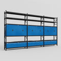 C222 Modular Cabinet System with Shelves - H3100mm x W5640mm