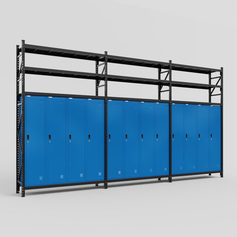 C222 Modular Cabinet System with Shelves - H3100mm x W5640mm