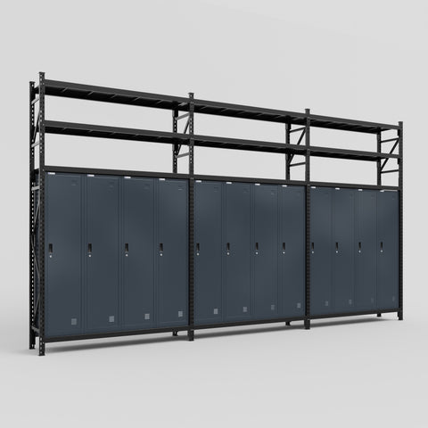 C222 Modular Cabinet System with Shelves - H3100mm x W5640mm
