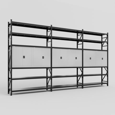 C222 Modular Cabinet System with Shelves - H3100mm x W5640mm