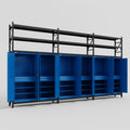 C222 Modular Cabinet System with Shelves - H3100mm x W5640mm