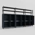 C222 Modular Cabinet System with Shelves - H3100mm x W5640mm