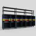 C222 Modular Cabinet System with Shelves - H3100mm x W5640mm