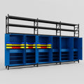 C222 Modular Cabinet System with Shelves - H3100mm x W5640mm