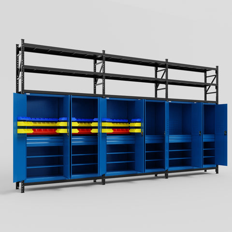 C222 Modular Cabinet System with Shelves - H3100mm x W5640mm