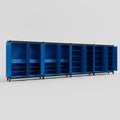 C2222 Modular Cabinet System - H2100mm x W7500mm