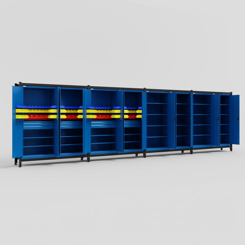 C2222 Modular Cabinet System - H2100mm x W7500mm
