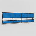 C2222 Modular Cabinet System - H2100mm x W7500mm
