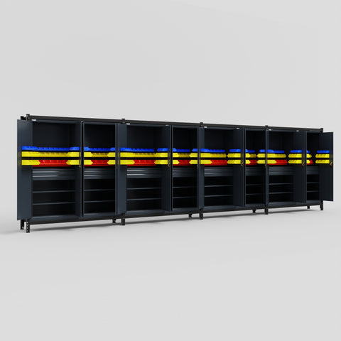 C2222 Modular Cabinet System - H2100mm x W7500mm