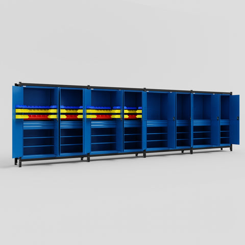 C2222 Modular Cabinet System - H2100mm x W7500mm