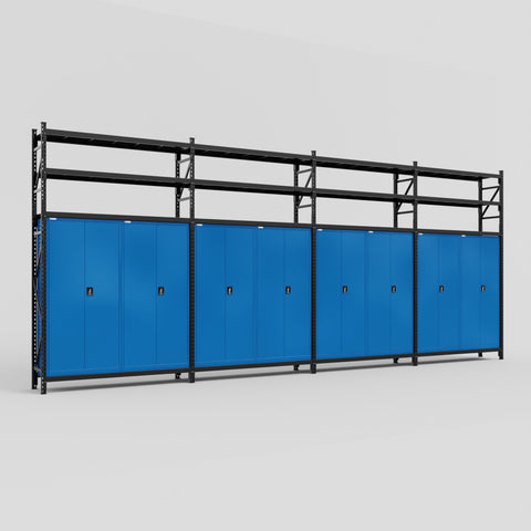 C2222 Modular Cabinet System with Shelves - H3100mm x W7500mm