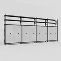 C2222 Modular Cabinet System with Shelves - H3100mm x W7500mm