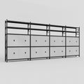 C2222 Modular Cabinet System with Shelves - H3100mm x W7500mm