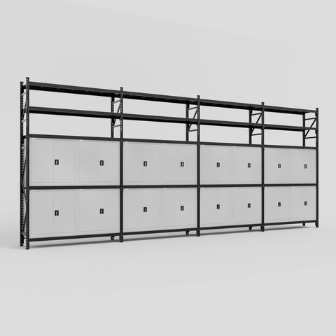 C2222 Modular Cabinet System with Shelves - H3100mm x W7500mm