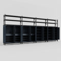 C2222 Modular Cabinet System with Shelves - H3100mm x W7500mm