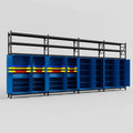 C2222 Modular Cabinet System with Shelves - H3100mm x W7500mm