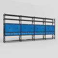 C2222 Modular Cabinet System with Shelves - H3100mm x W7500mm