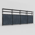 C2222 Modular Cabinet System with Shelves - H3100mm x W7500mm