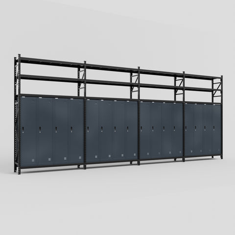 C2222 Modular Cabinet System with Shelves - H3100mm x W7500mm