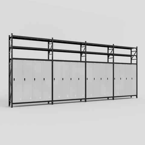 C2222 Modular Cabinet System with Shelves - H3100mm x W7500mm