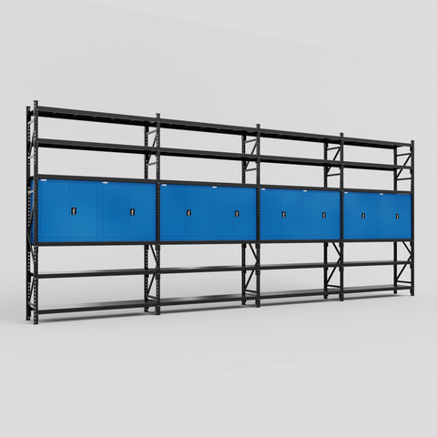 C2222 Modular Cabinet System with Shelves - H3100mm x W7500mm