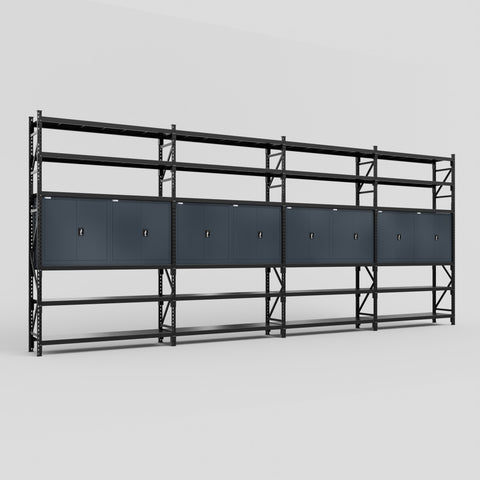 C2222 Modular Cabinet System with Shelves - H3100mm x W7500mm