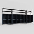 C2222 Modular Cabinet System with Shelves - H3100mm x W7500mm