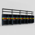 C2222 Modular Cabinet System with Shelves - H3100mm x W7500mm