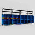 C2222 Modular Cabinet System with Shelves - H3100mm x W7500mm