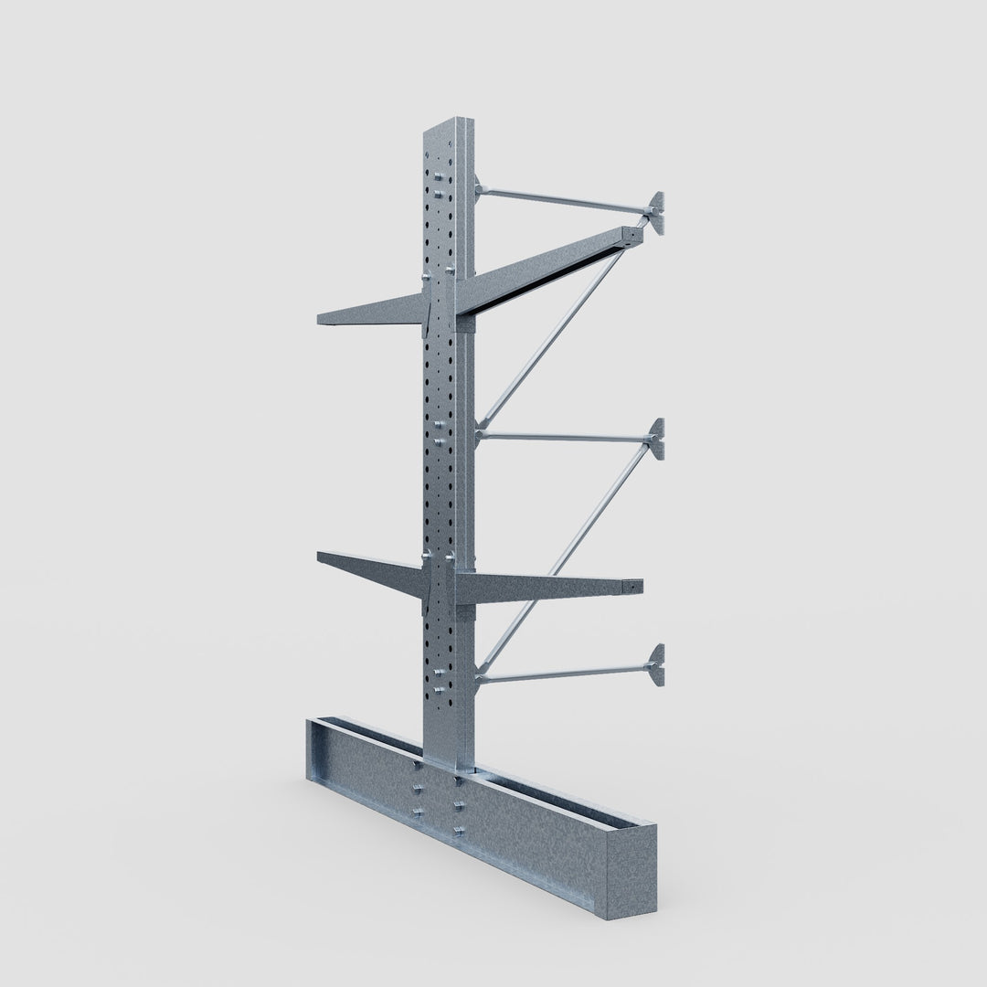 Two Hot Racks Cantilever Rack - Double Sided - Heavy Duty - Hot Dip Galvanized - Add ...