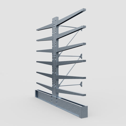 Cantilever Rack - Double Sided - Heavy Duty - Hot Dip Galvanized - Add-On Bay - Height 3048mm