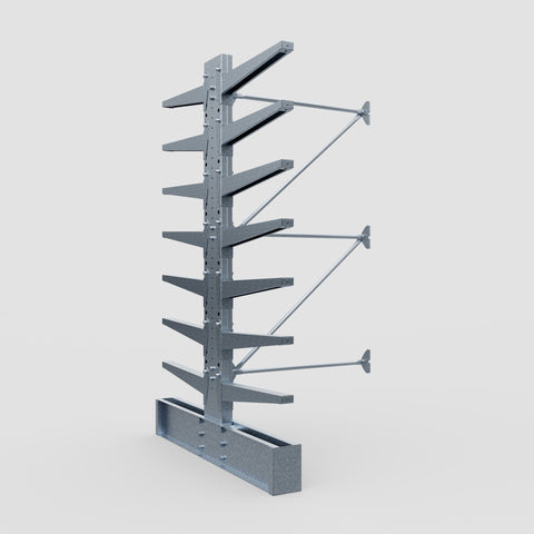 Cantilever Rack - Double Sided - Heavy Duty - Hot Dip Galvanized - Add-On Bay - Height 3048mm