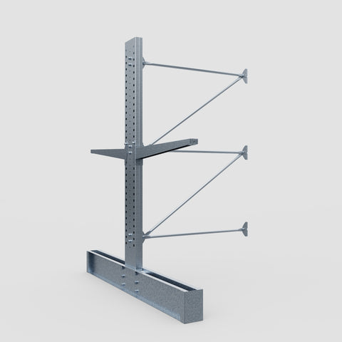 Cantilever Rack - Double Sided - Heavy Duty - Hot Dip Galvanized - Add-On Bay - Height 3048mm