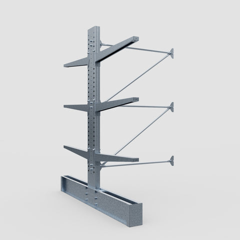 Cantilever Rack - Double Sided - Heavy Duty - Hot Dip Galvanized - Add-On Bay - Height 3048mm