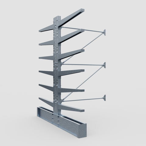 Cantilever Rack - Double Sided - Heavy Duty - Hot Dip Galvanized - Add-On Bay - Height 3048mm