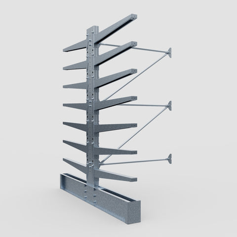 Cantilever Rack - Double Sided - Super Heavy Duty - Hot Dip Galvanized - Add-On Bay - Height 4267mm
