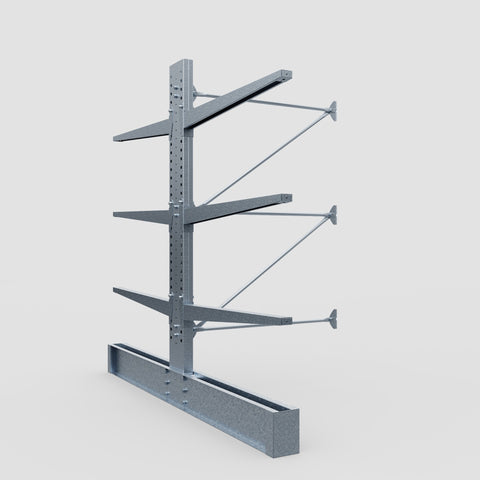 Cantilever Rack - Double Sided - Heavy Duty - Hot Dip Galvanized - Add-On Bay - Height 3048mm