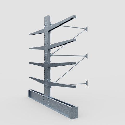 Cantilever Rack - Double Sided - Heavy Duty - Hot Dip Galvanized - Add-On Bay - Height 3048mm