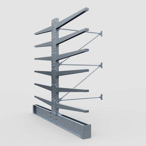 Cantilever Rack - Double Sided - Heavy Duty - Hot Dip Galvanized - Add-On Bay - Height 3048mm