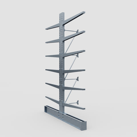 Cantilever Rack - Double Sided - Heavy Duty - Hot Dip Galvanized - Add-On Bay - Height 4572mm