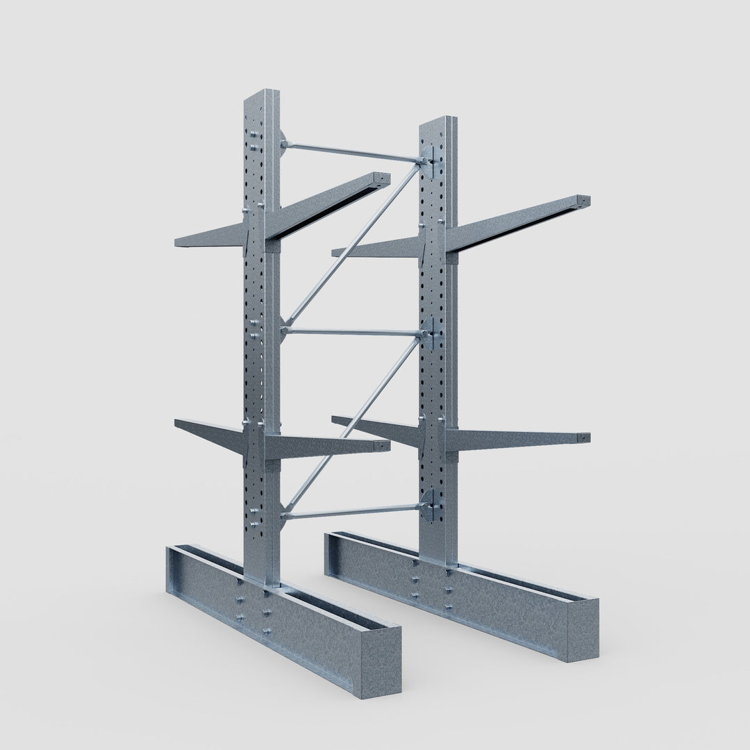Hot Spare Rack Cantilever Rack - Double Sided - Heavy Duty - Hot Dip Galvanized - Ful ...