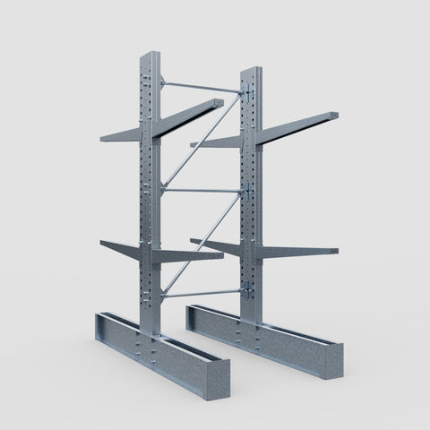 Cantilever Rack - Double Sided - Super Heavy Duty - Hot Dip Galvanized - Full Bay - Height 4267mm