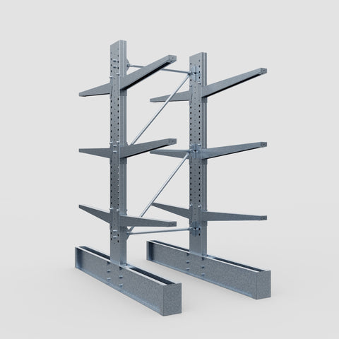 Cantilever Rack - Double Sided - Super Heavy Duty - Hot Dip Galvanized - Full Bay - Height 4267mm