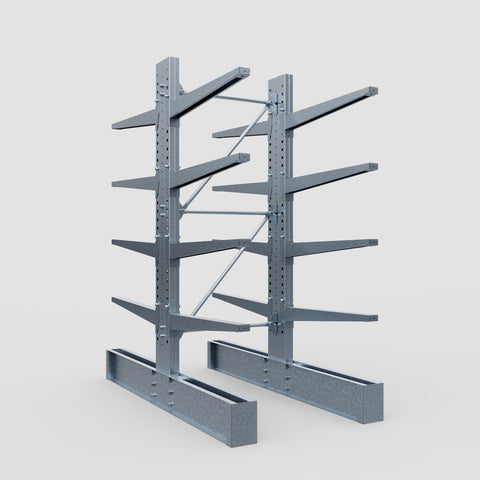 Cantilever Rack - Double Sided - Ultra Heavy Duty - Hot Dip Galvanized - Full Bay - Height 4267mm