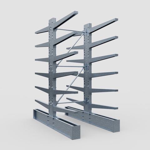 Cantilever Rack - Double Sided - Heavy Duty - Hot Dip Galvanized - Full Bay - Height 3048mm