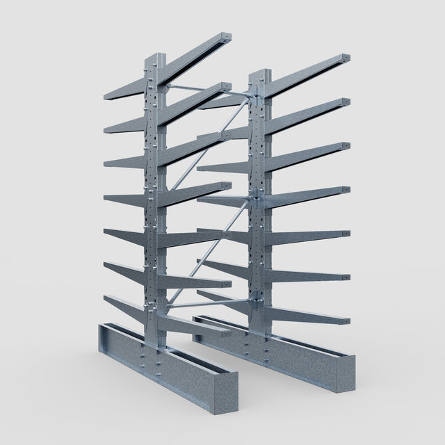 Gavanised Racking Cantilever Rack - Double Sided - Heavy Duty - Hot Dip Galvanized - Ful ...