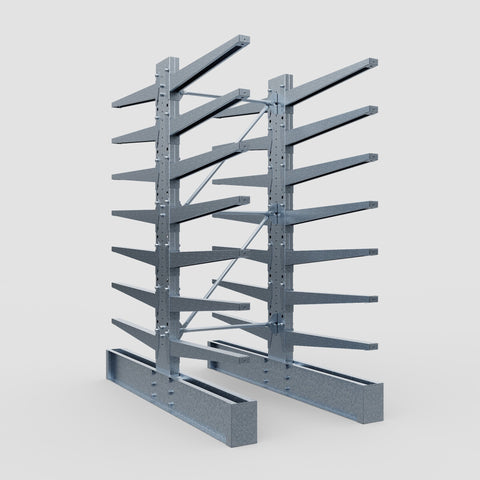 Cantilever Rack - Double Sided - Ultra Heavy Duty - Hot Dip Galvanized - Full Bay - Height 4267mm
