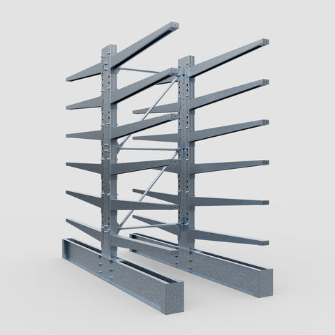 Cantilever Rack - Double Sided - Ultra Heavy Duty - Hot Dip Galvanized - Full Bay - Height 4267mm